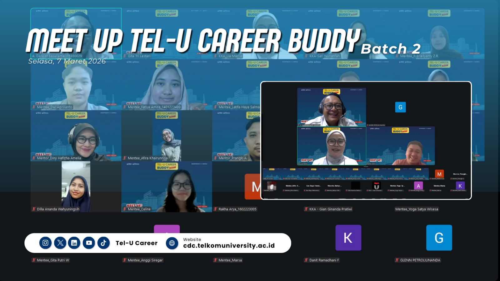 Meet Up Tel-U Career Buddy Batch 2