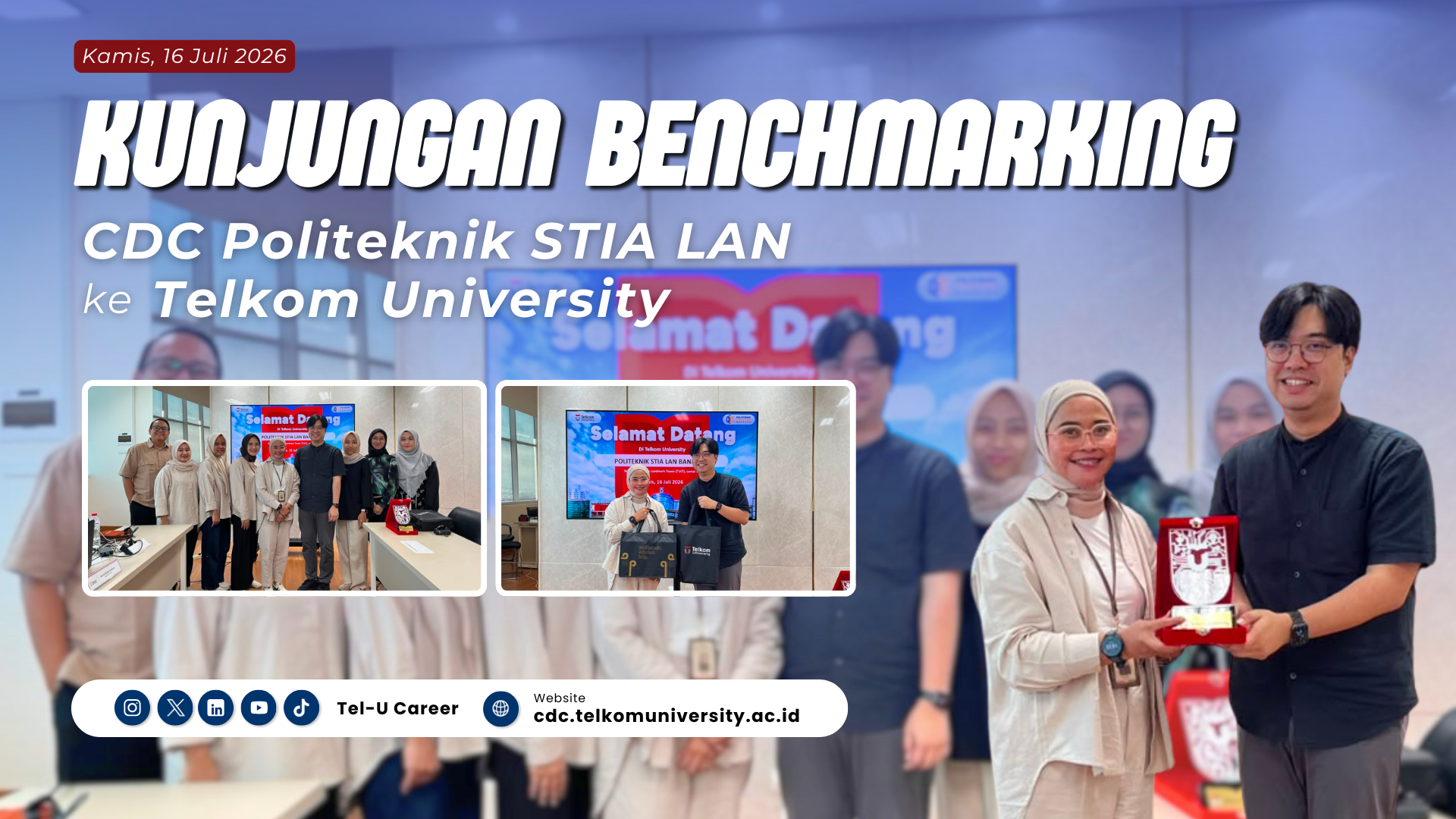 Kunjungan CDC Politeknik STIA LAN Bandung ke Telkom University