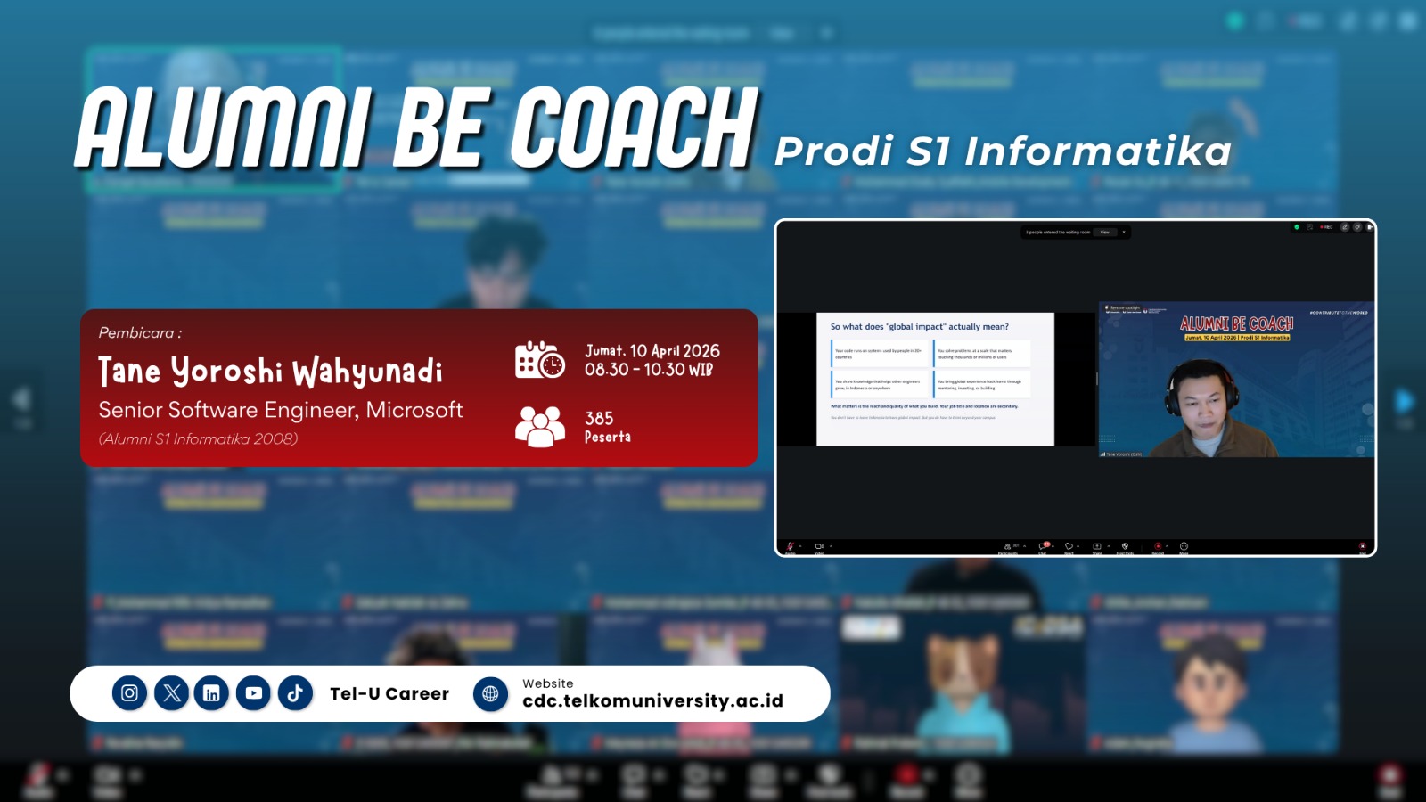 Alumni Be Coach – Prodi S1 Informatika - Tane Yoroshi Wahyunadi