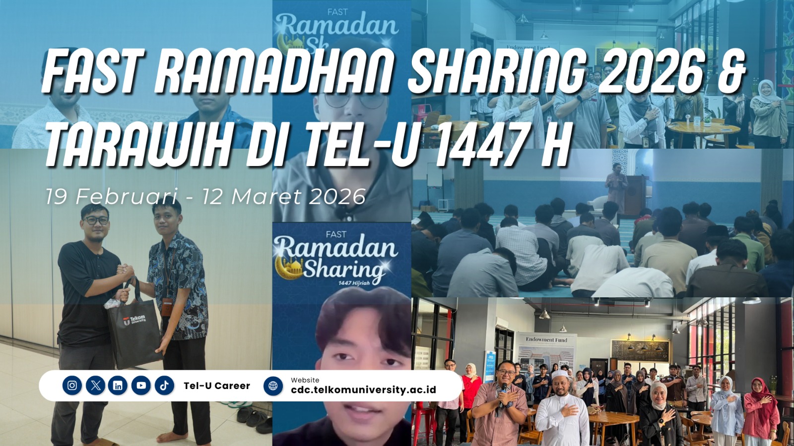 fast ramadhan sharing 2026 & tarawih di tel-u 1447 h