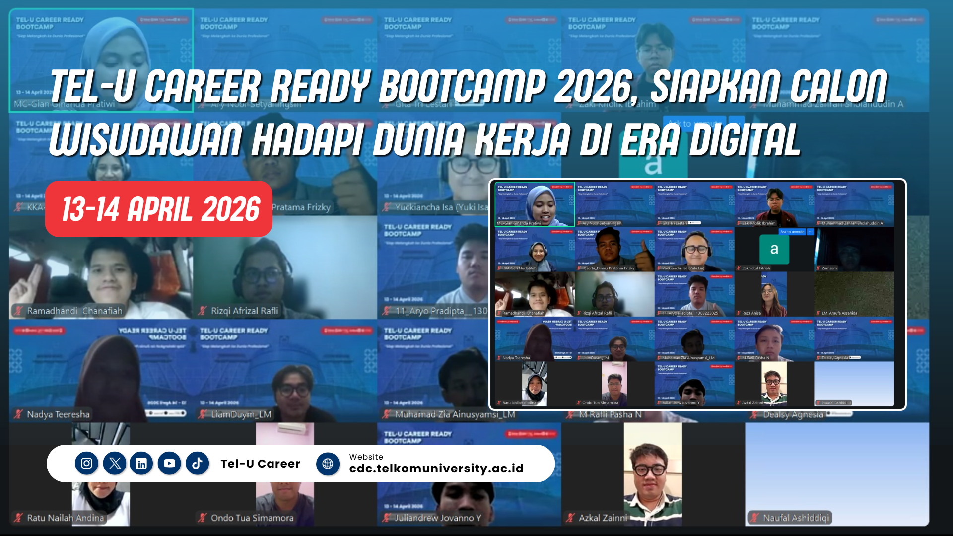 Tel-U Career Ready Bootcamp 2026, Siapkan Calon Wisudawan Hadapi Dunia Kerja di Era Digital