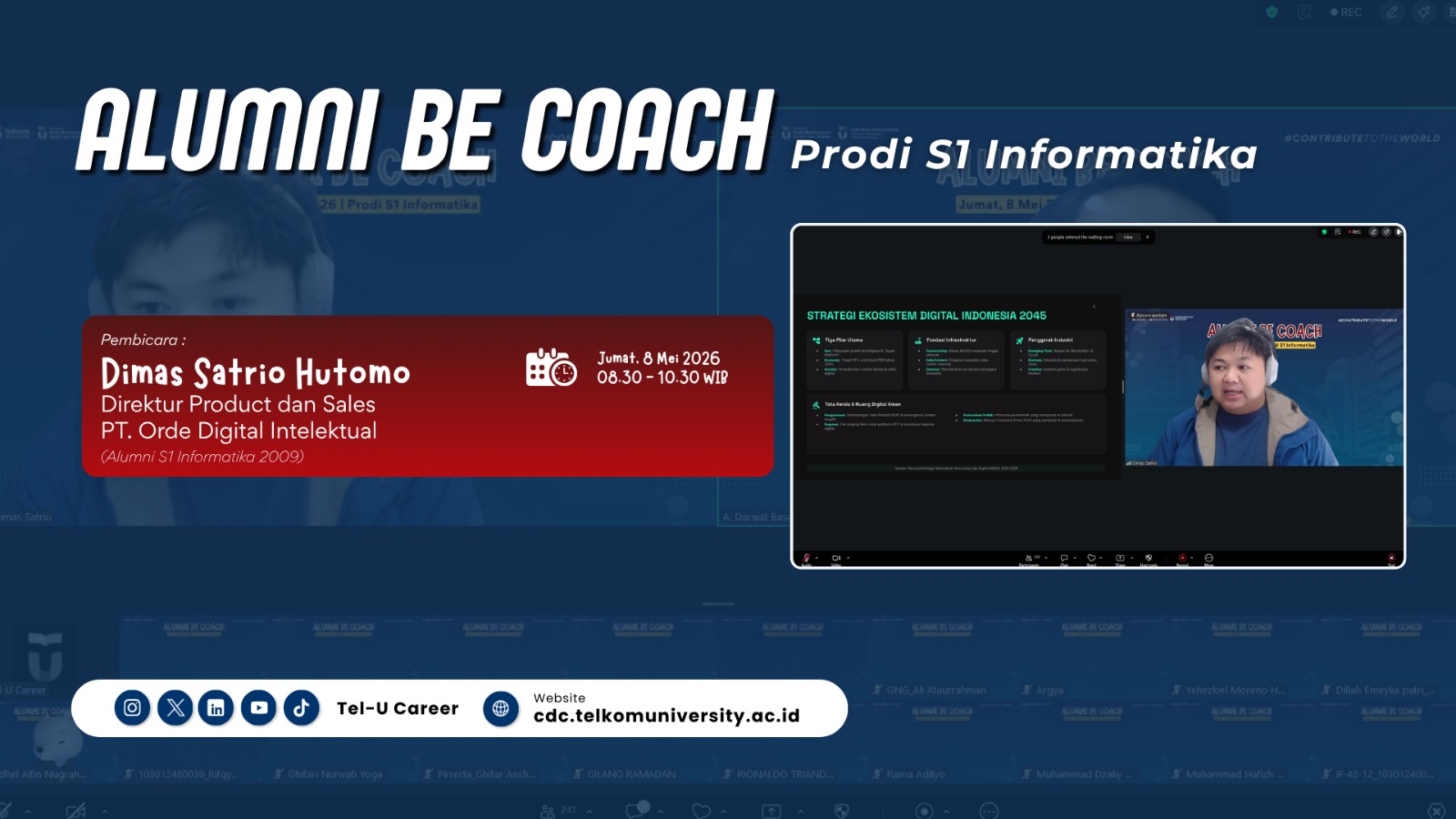 Alumni Be Coach - Prodi S1 Informatika : Dimas Satrio Hutomo