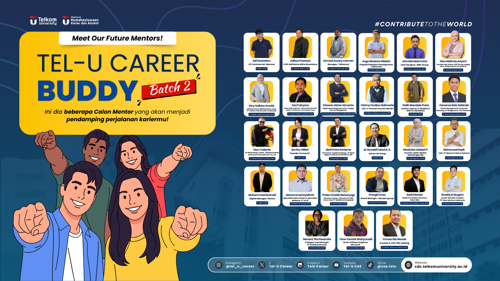 Calon mentor Tel-U Career Buddy Batch 2!