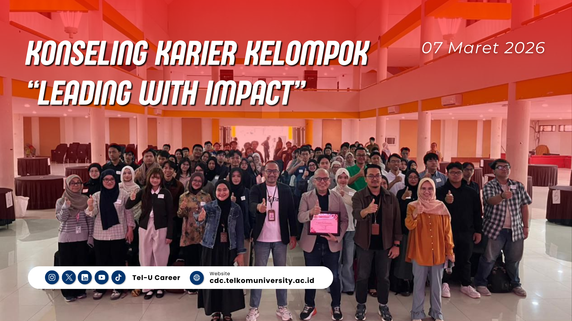 MEMPERSIAPKAN PEMIMPIN MASA DEPAN, CDC TELU X KANDELA LEARNING SELENGGARAKAN KONSELING KARIER KELOMPOK: LEADING WITH IMPACT